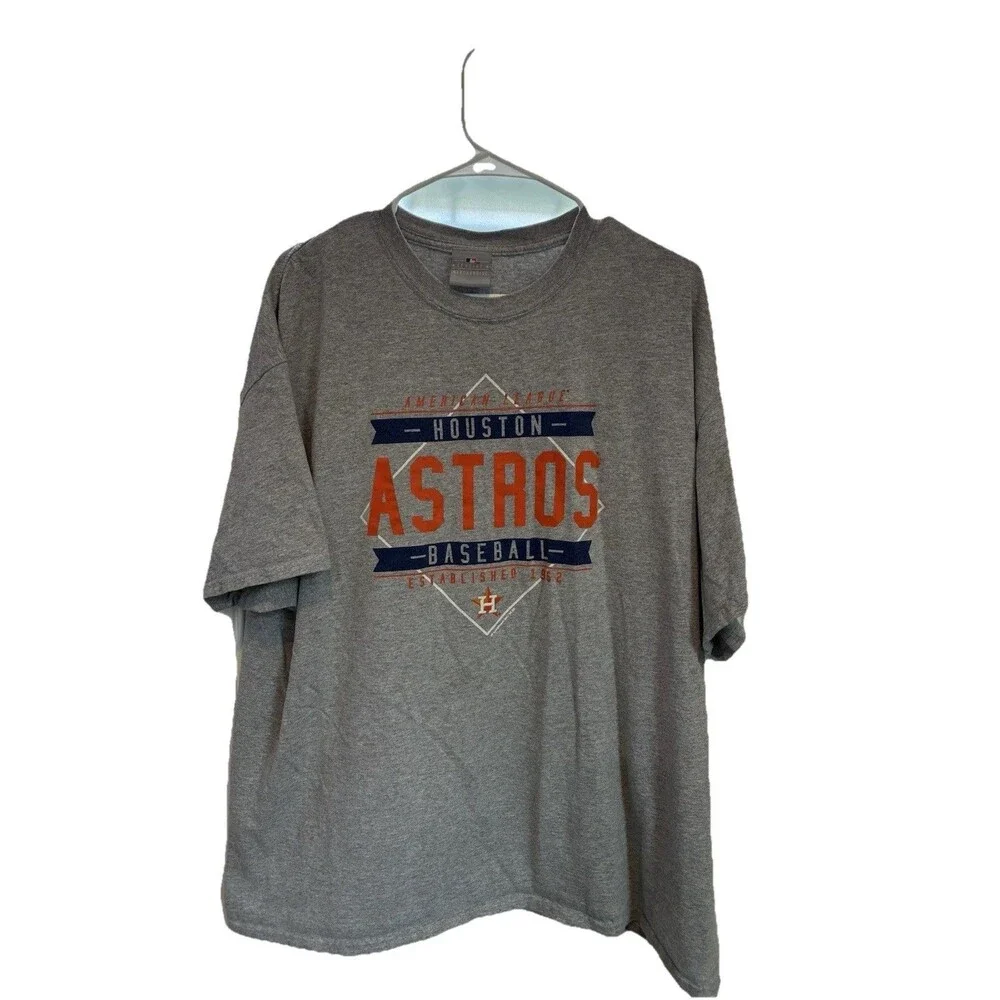 Houston Astros MLB Men's 2XL Gray T-Shirt